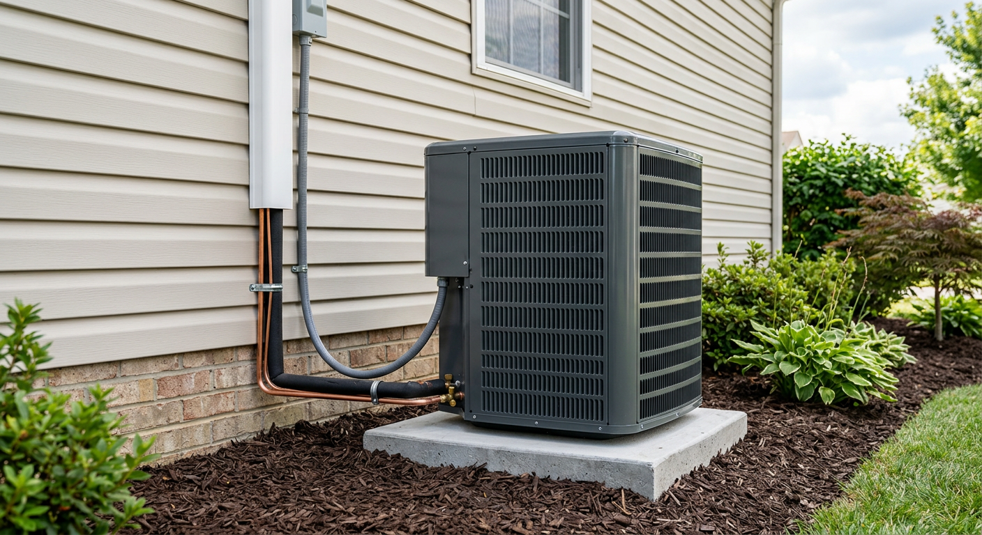 Newly installed HVAC equipment